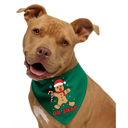 GREEN OH SNAP  -  CLASSIC DOG BANDANA