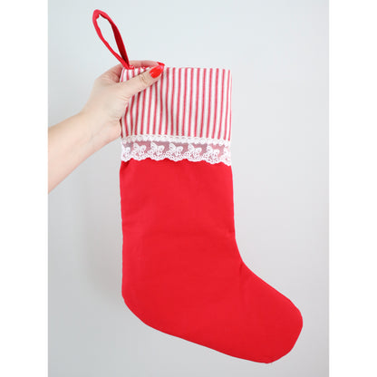 JOLLY RED - HANDMADE CHRISTMAS STOCKING