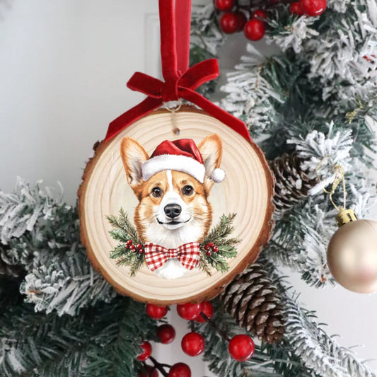 HOLIDAY CORGI ORNAMENT