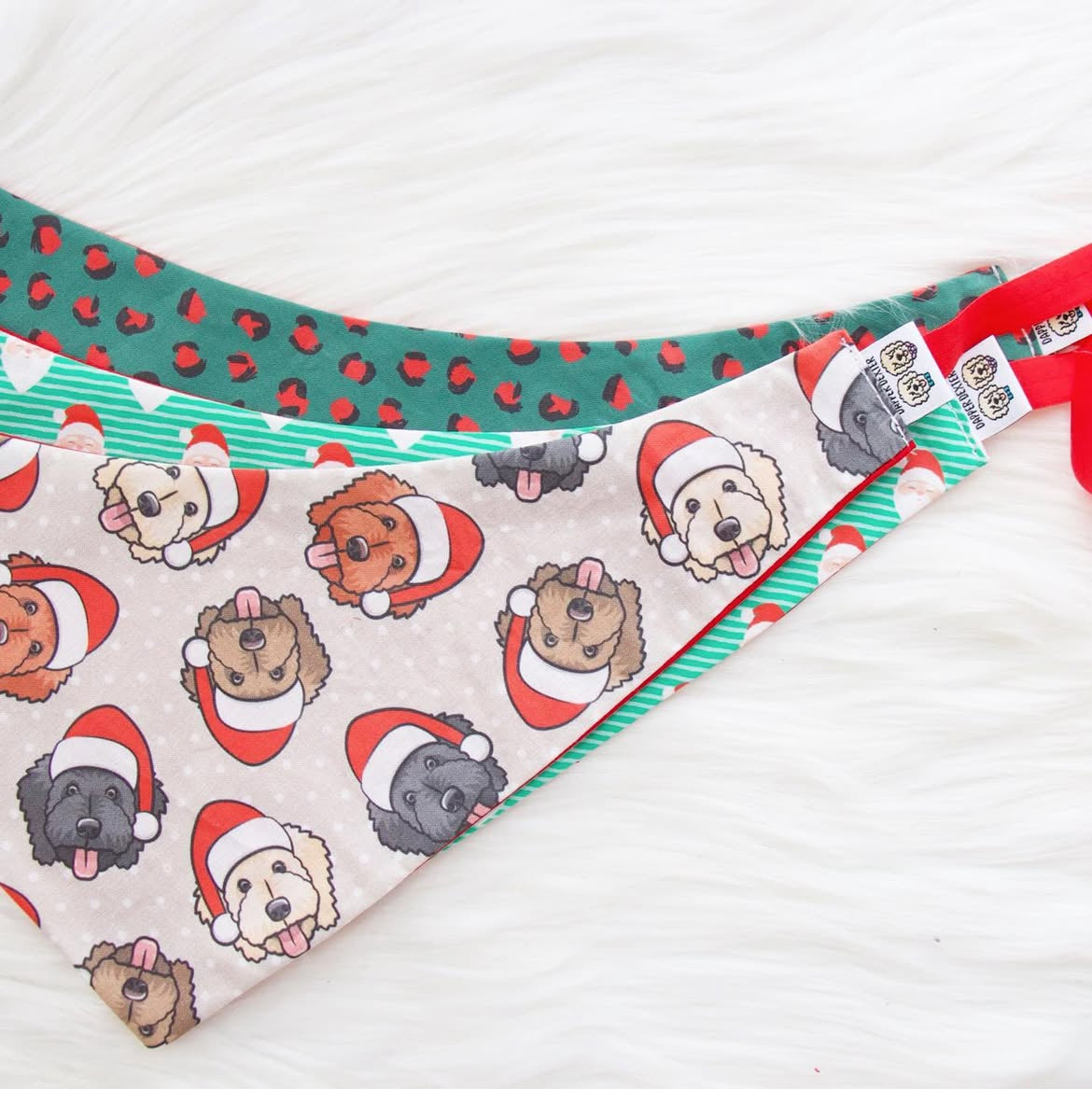 20 CHRISTMAS  CLASSIC BANDANAS (WHOLESALE)