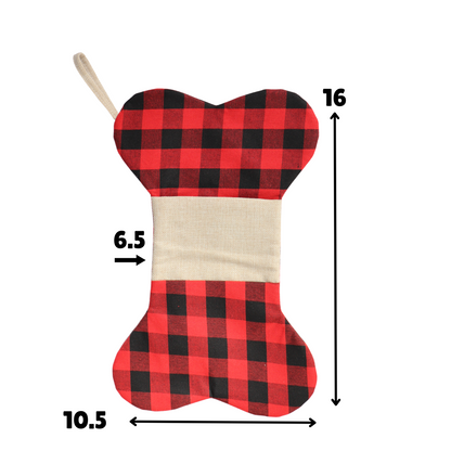 BUFFALO PLAID CHRISTMAS STOCKING