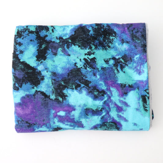 BLUE AND PURPLE TIE DYE - BLANKET