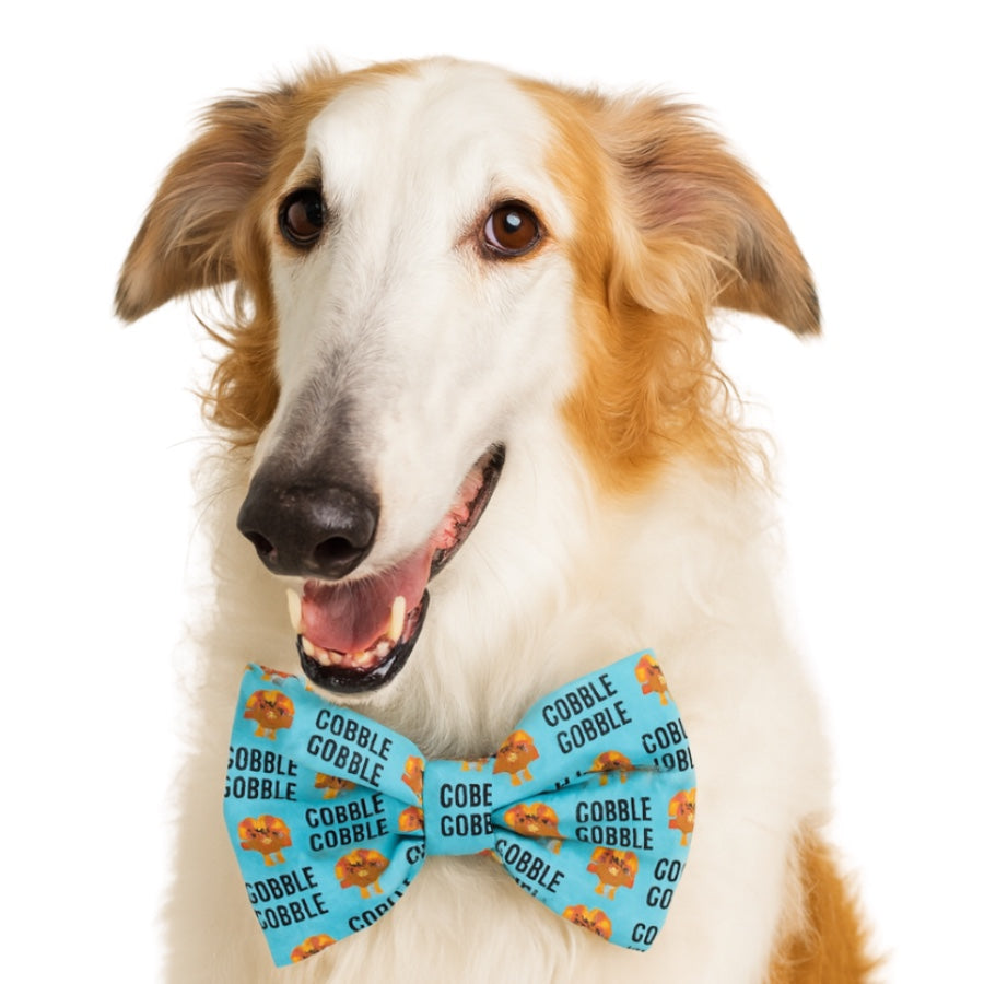 GOBBLE GOBBLE - DAPPER DEXTER DOG BOW TIE