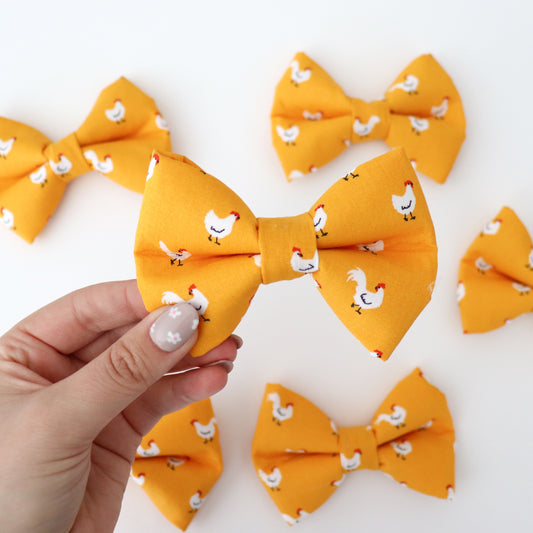 WHAT THE CLUCK - DOG BOW TIE BY DAPPER DEXTER