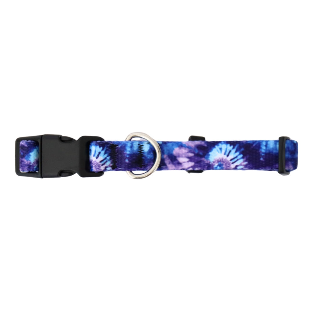 BLUE AND PURPLE TIE DYE - EXTRA SMALL COLLAR