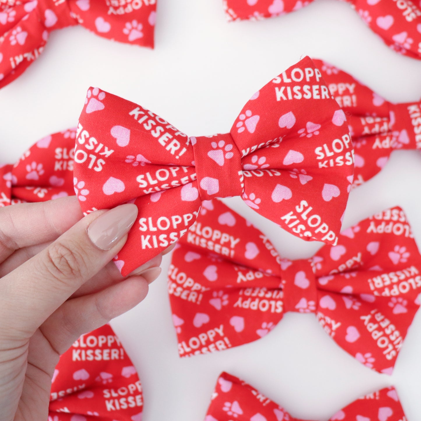 SLOPPY KISSER- DAPPER DEXTER DOG BOW TIE