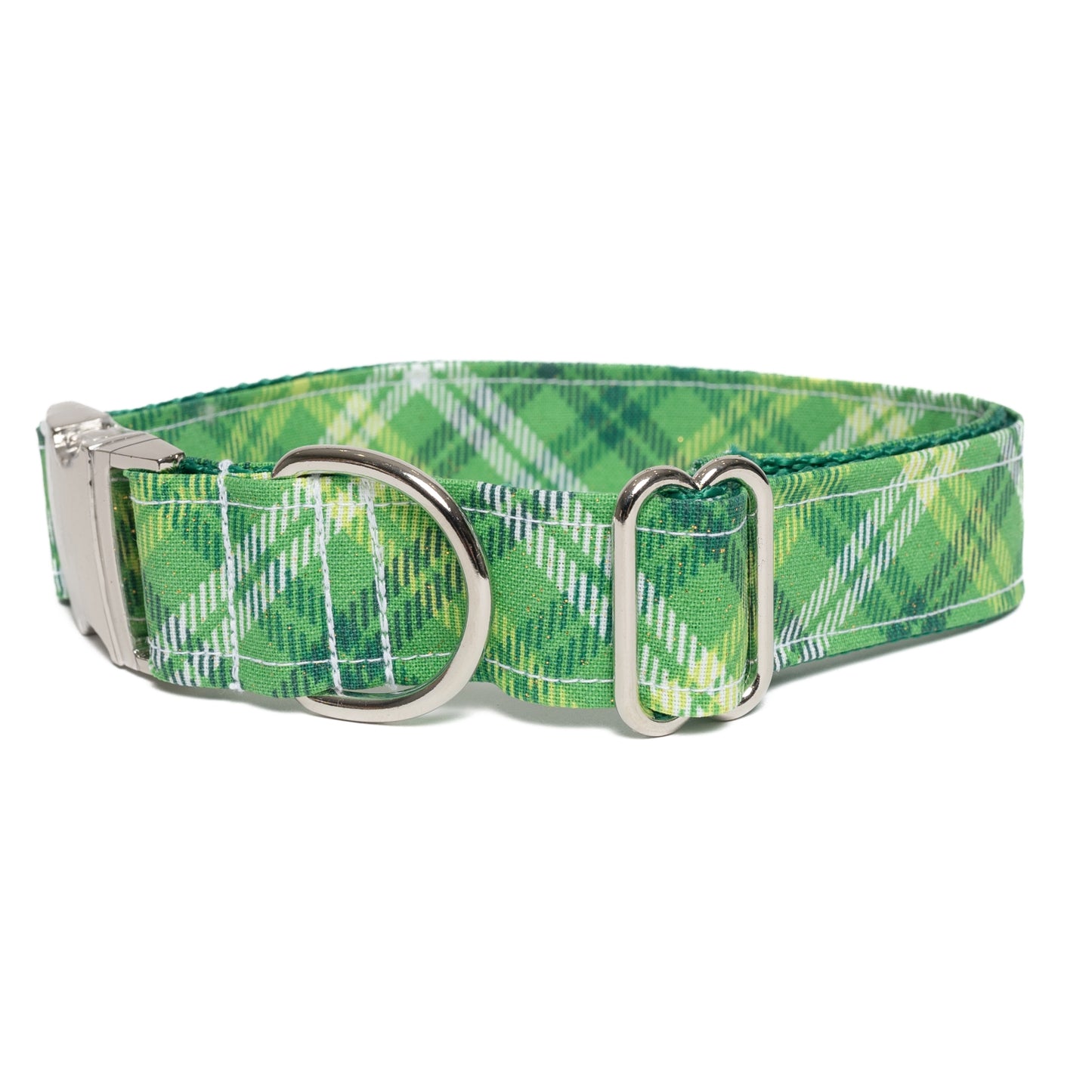 GREEN PLAID - DOG COLLAR