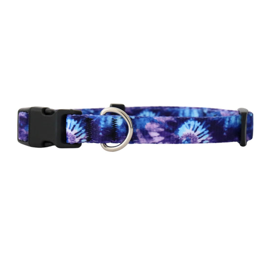 BLUE AND PURPLE TIE DYE - EXTRA SMALL COLLAR