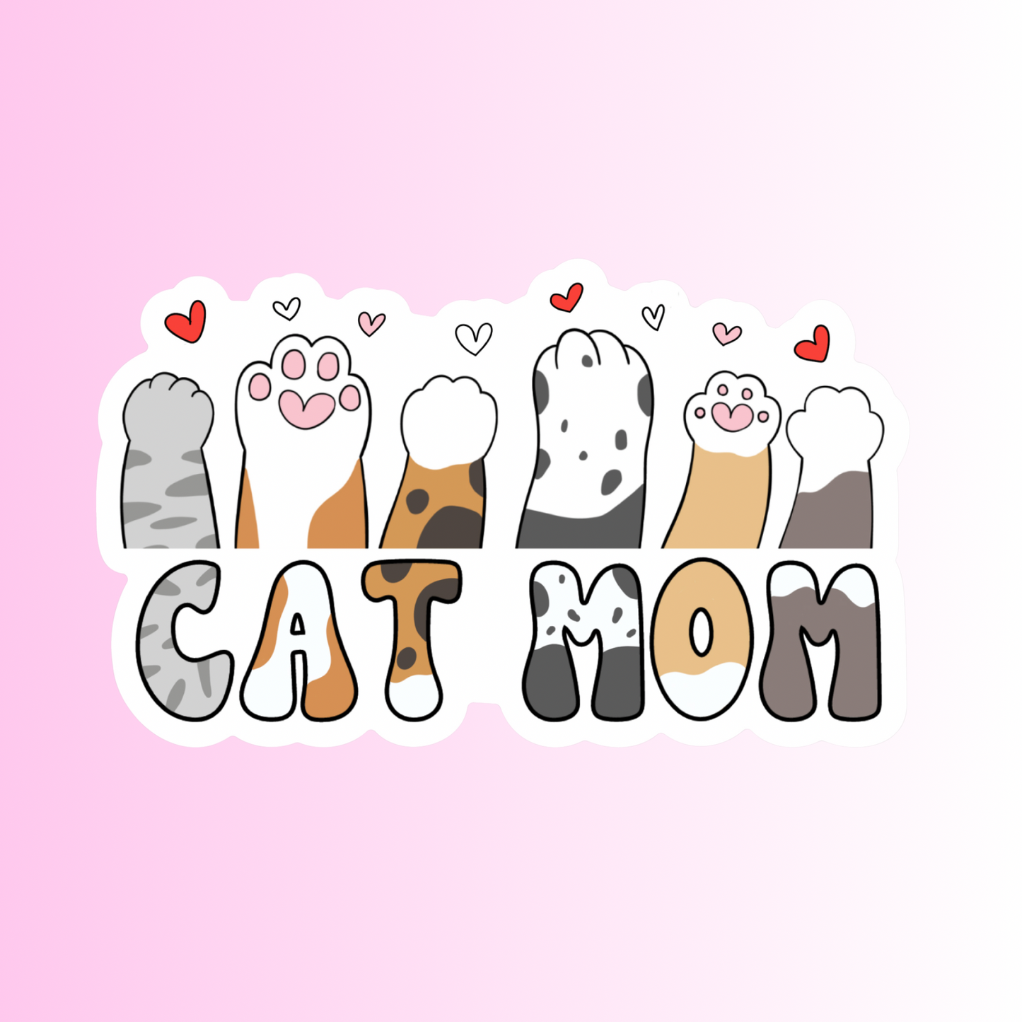 CAT MOM - STICKER