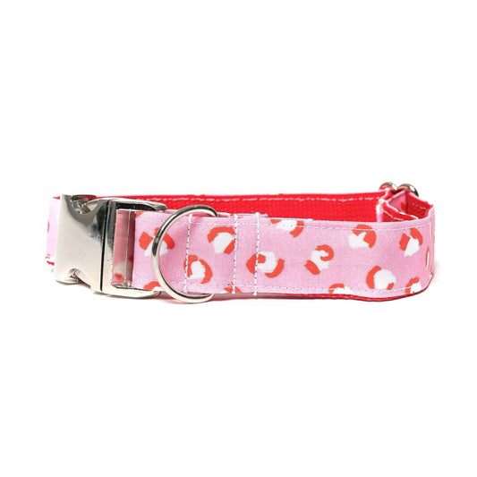 PINK W/ RED ANIMAL - DOG COLLAR