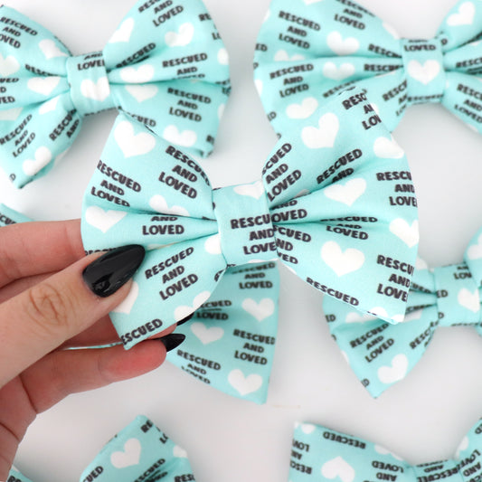 RESCUED WITH LOVE - DAPPER DEXTER DOG BOW TIE