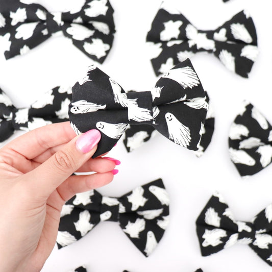 BLACK GHOSTS - DOG BOW TIE BY DAPPER DEXTER