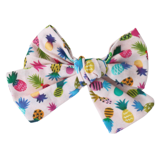 PINEAPPLES (LIGHT PINK) - HAIR BOW
