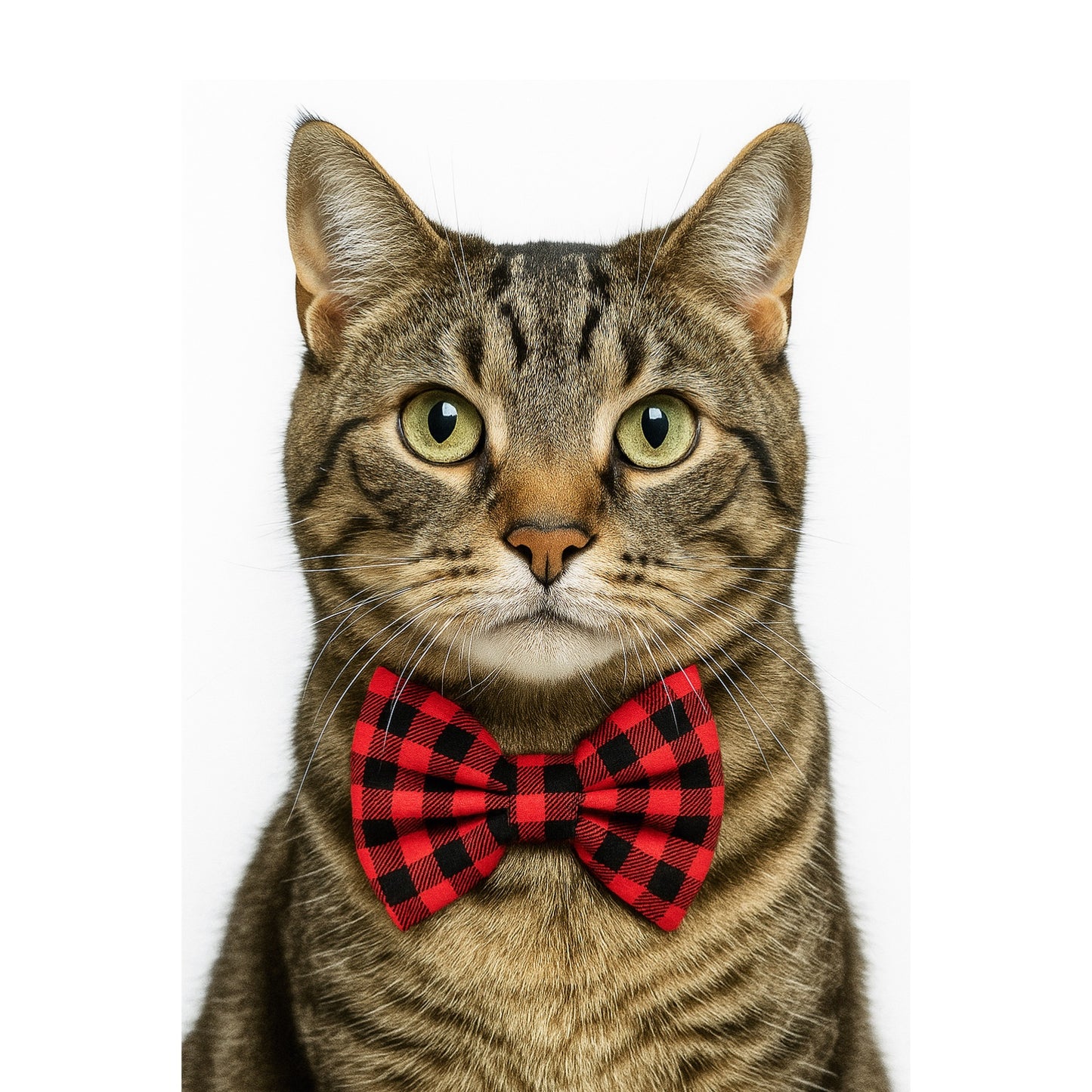 BUFFALO PLAID - CAT BOW TIE