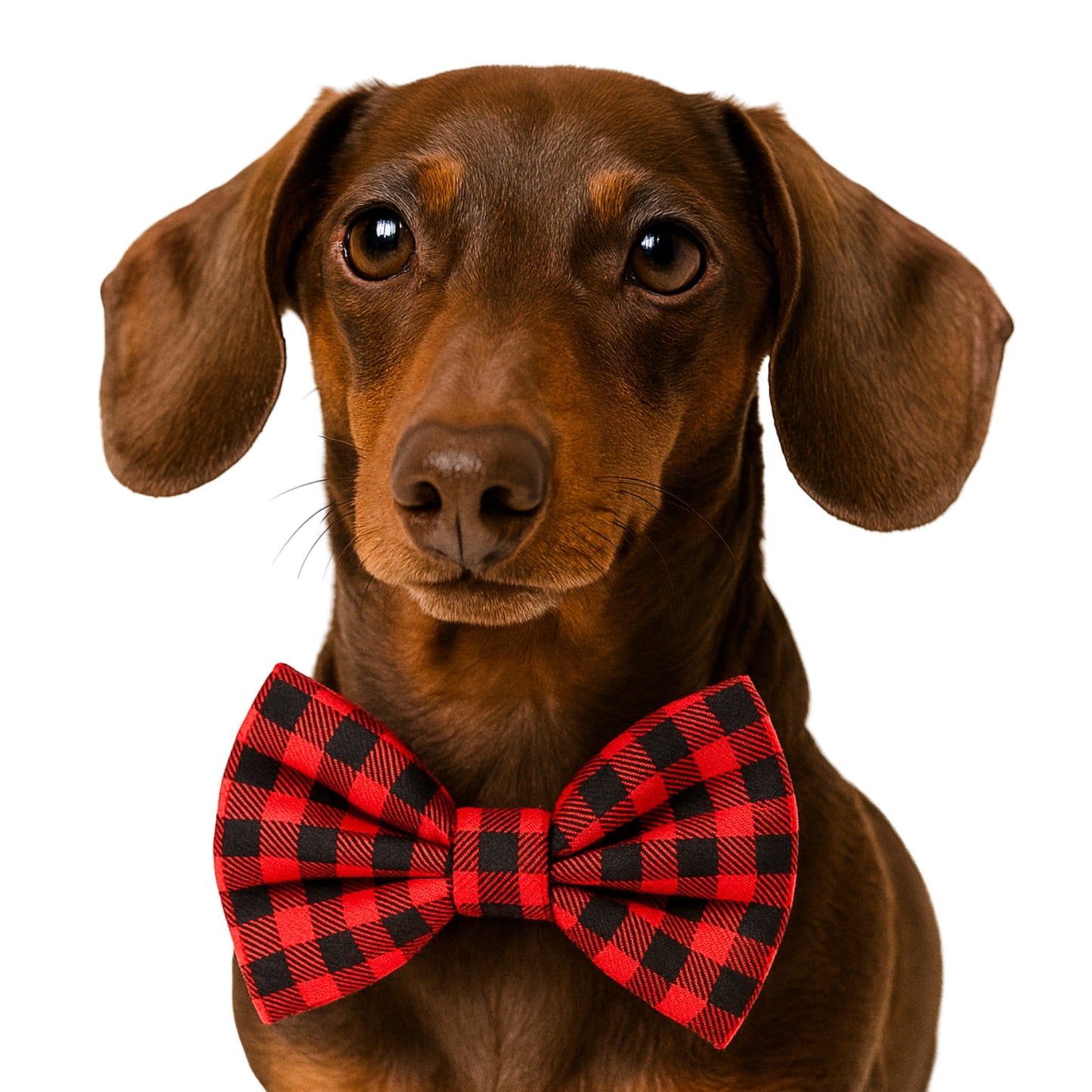 BUFFALO PLAID - DAPPER DEXTER DOG BOW TIE