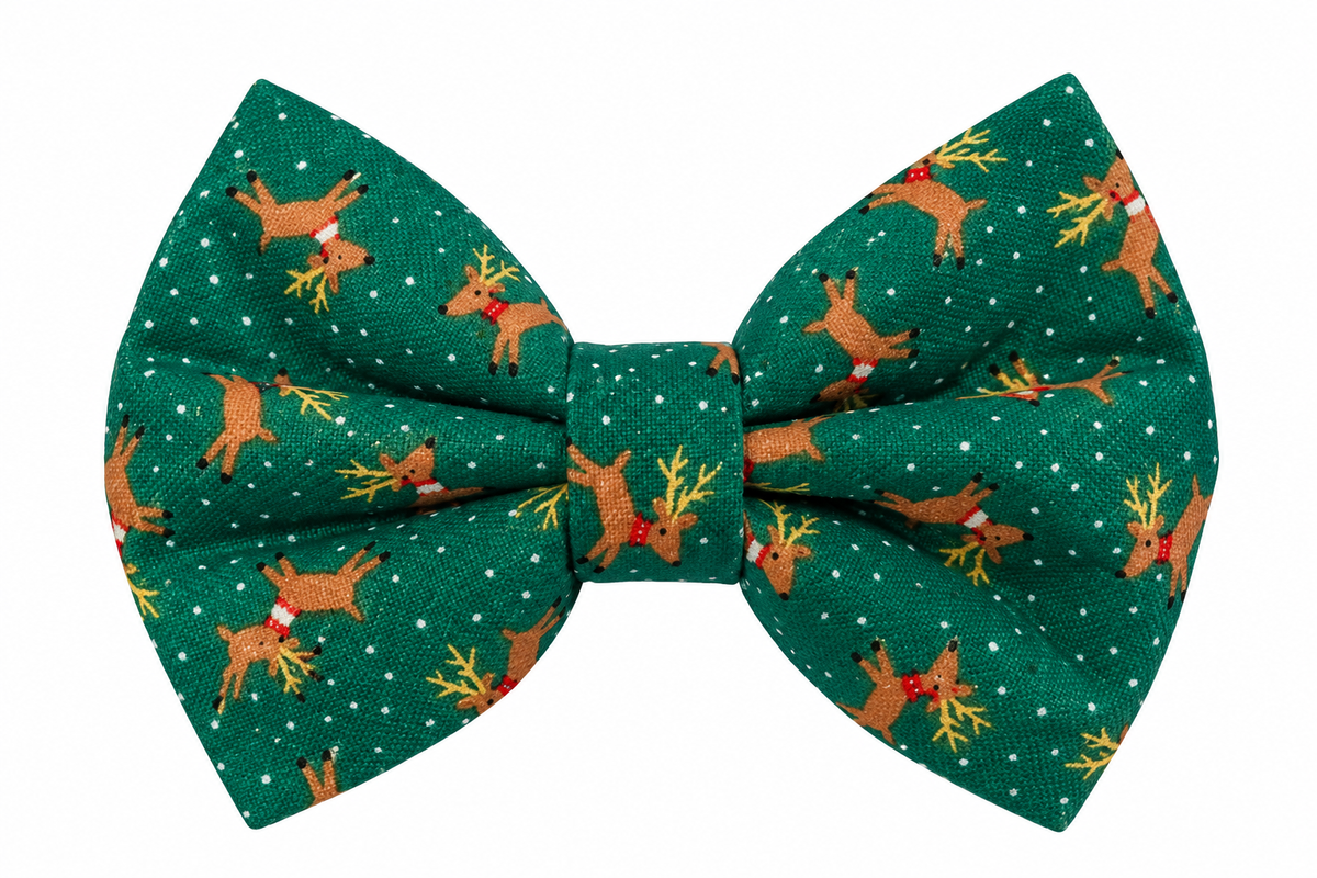 REINDEER -  DAPPER DEXTER DOG BOW TIE