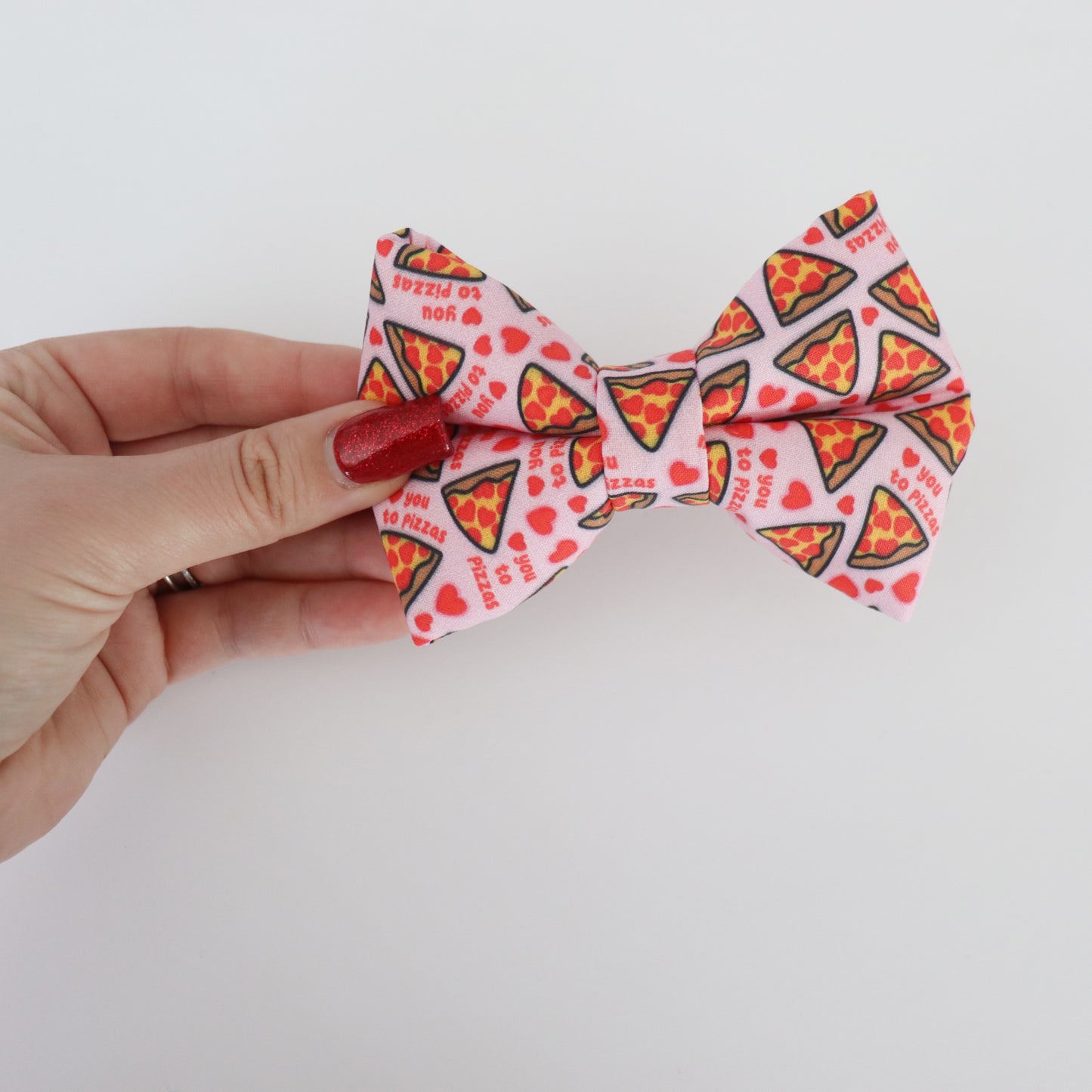 PIZZA  - DOG BOW TIE BY DAPPER DEXTER