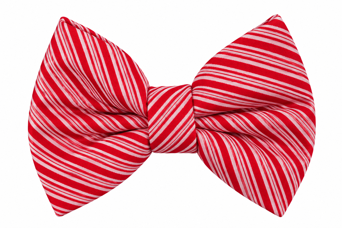 CANDY CANE STRIPES -  DAPPER DEXTER DOG BOW TIE
