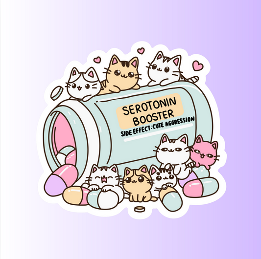 SEROTONIN BOOSTER (CATS) - STICKER