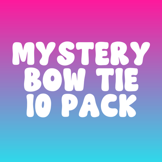 MYSTERY 10 PACK OF (VELCRO) BOW TIES