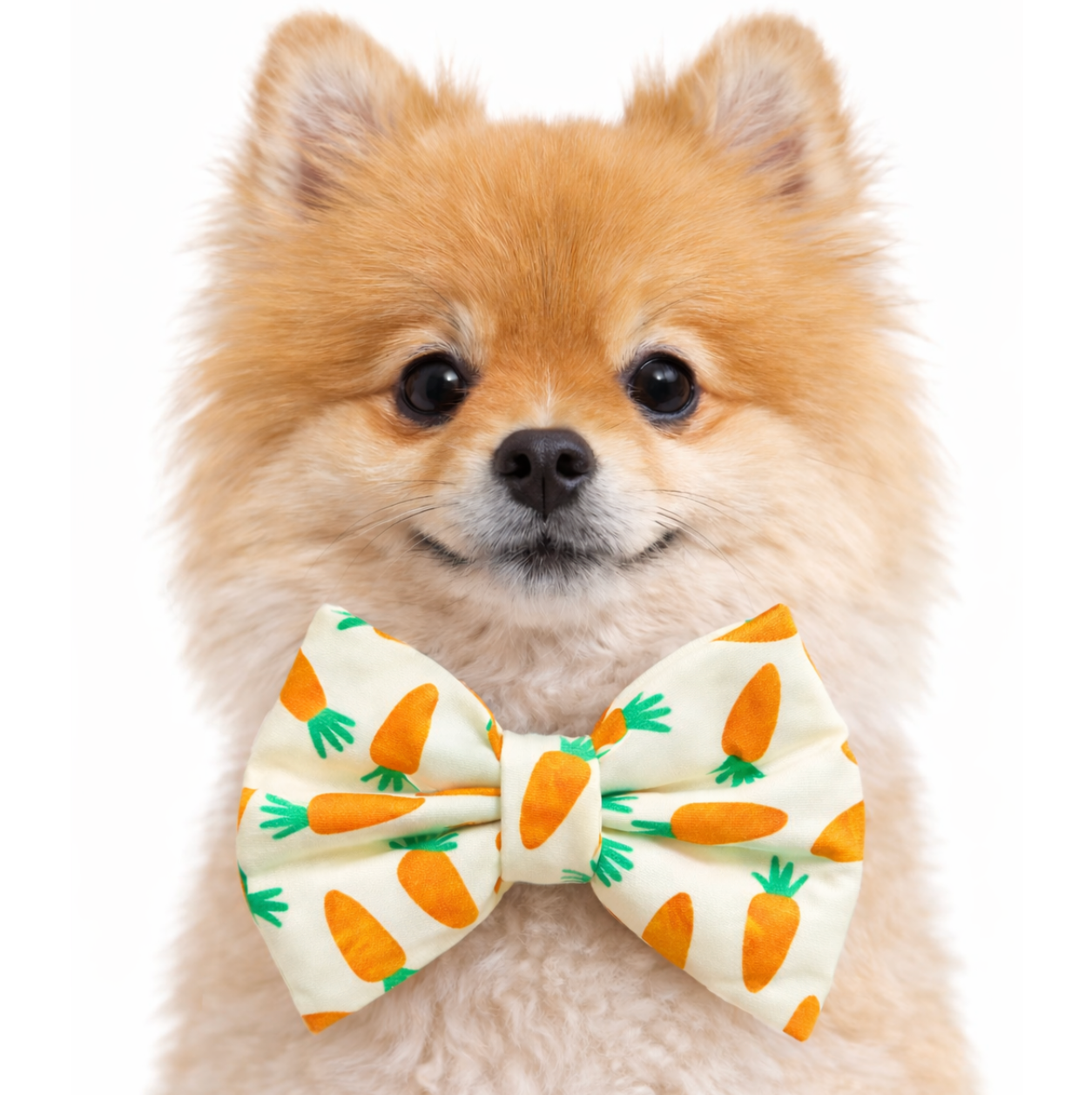 CARROTS (YELLOW) - DAPPER DEXTER DOG BOW TIE