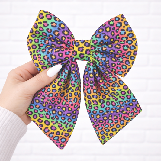 RAINBOW ANIMAL PRINT (limited edition) - SAILOR BOW