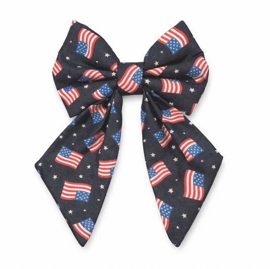 AMERICAN FLAG (NAVY) - SAILOR BOW