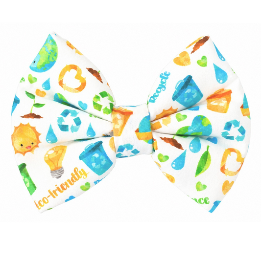 EARTH DAY - DAPPER DEXTER DOG BOW TIE