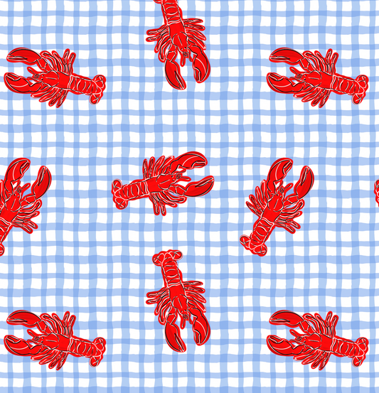 PRE ORDER CRAWFISH PLAID - DAPPER DEXTER DOG BOW TIE