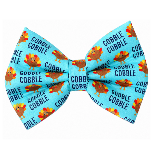 GOBBLE GOBBLE - DAPPER DEXTER DOG BOW TIE