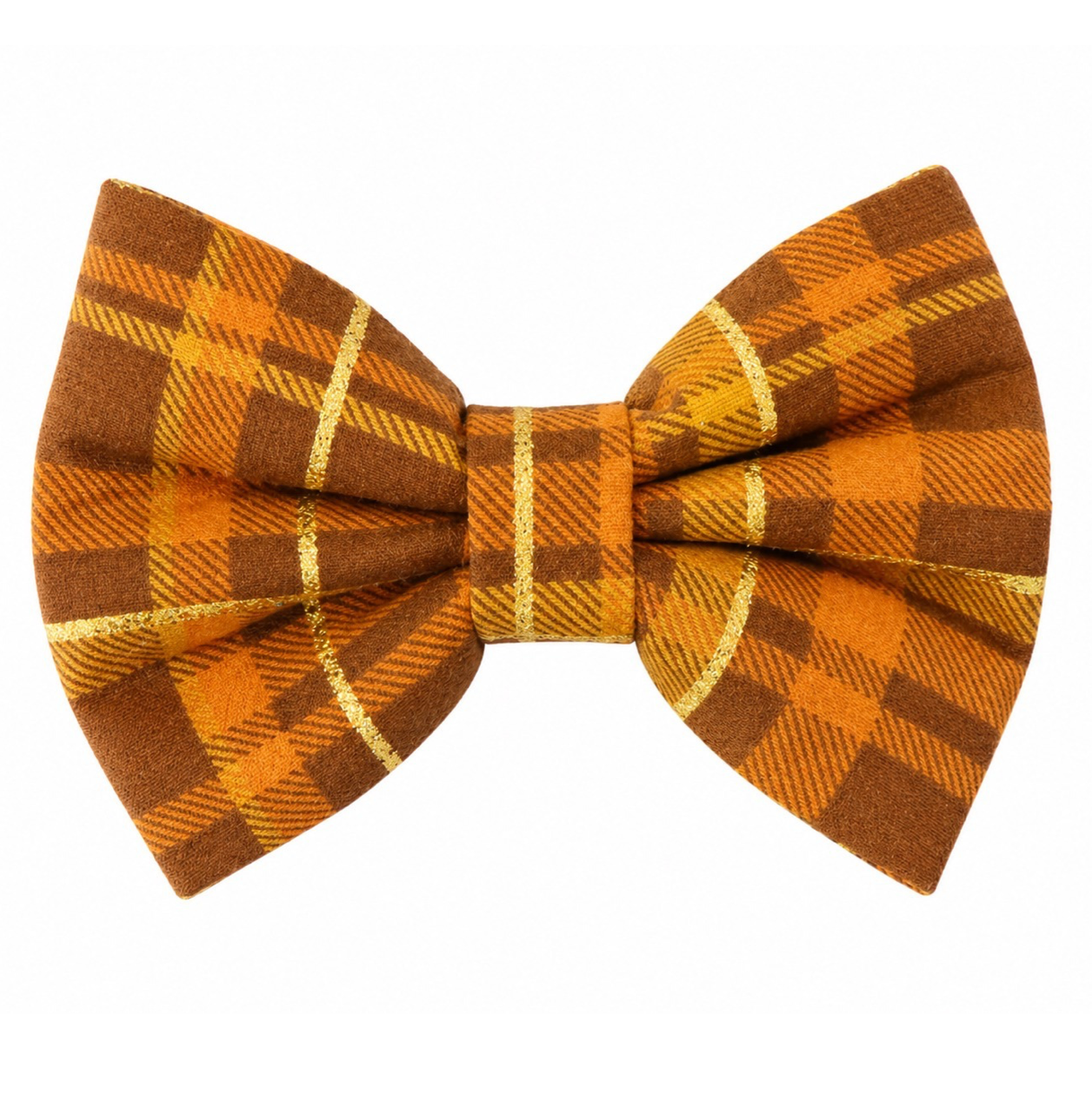 HARVEST W/ GOLD PLAID - DAPPER DEXTER DOG BOW TIE