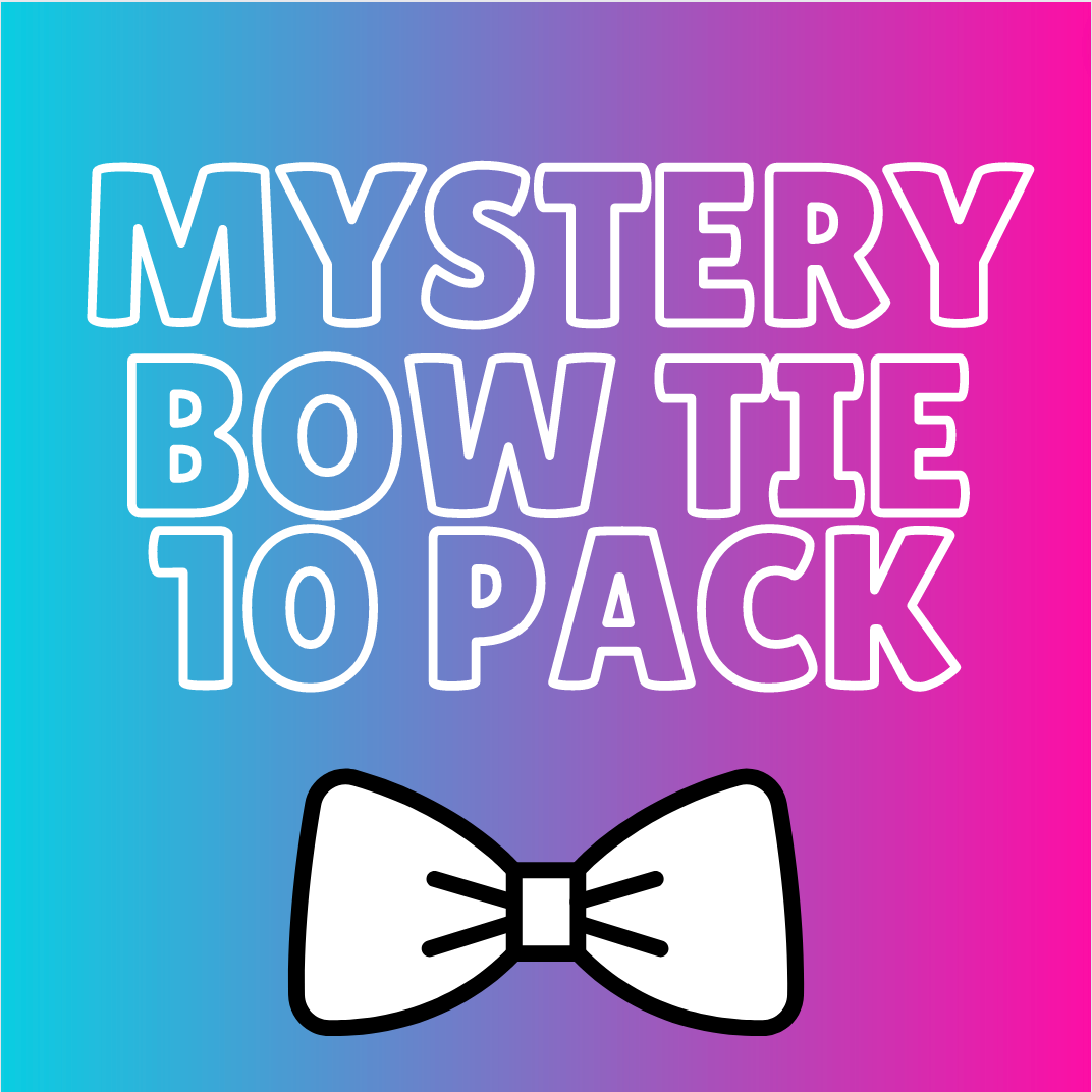 MYSTERY 10 PACK OF (VELCRO) BOW TIES