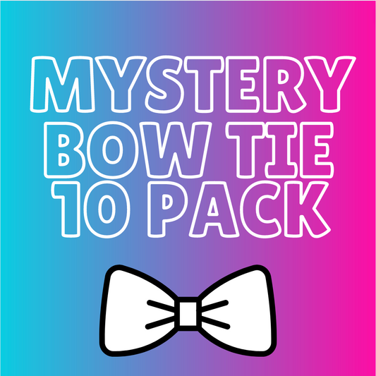 MYSTERY 10 PACK OF (VELCRO) BOW TIES