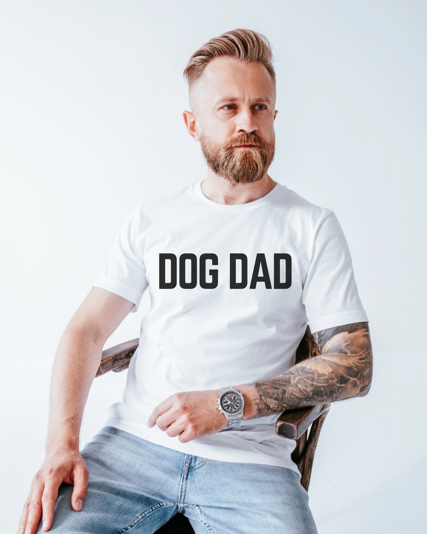 DOG DAD -  WHITE TSHIRT