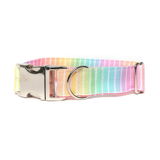 PASTEL OMBRE STRIPES - DOG COLLAR
