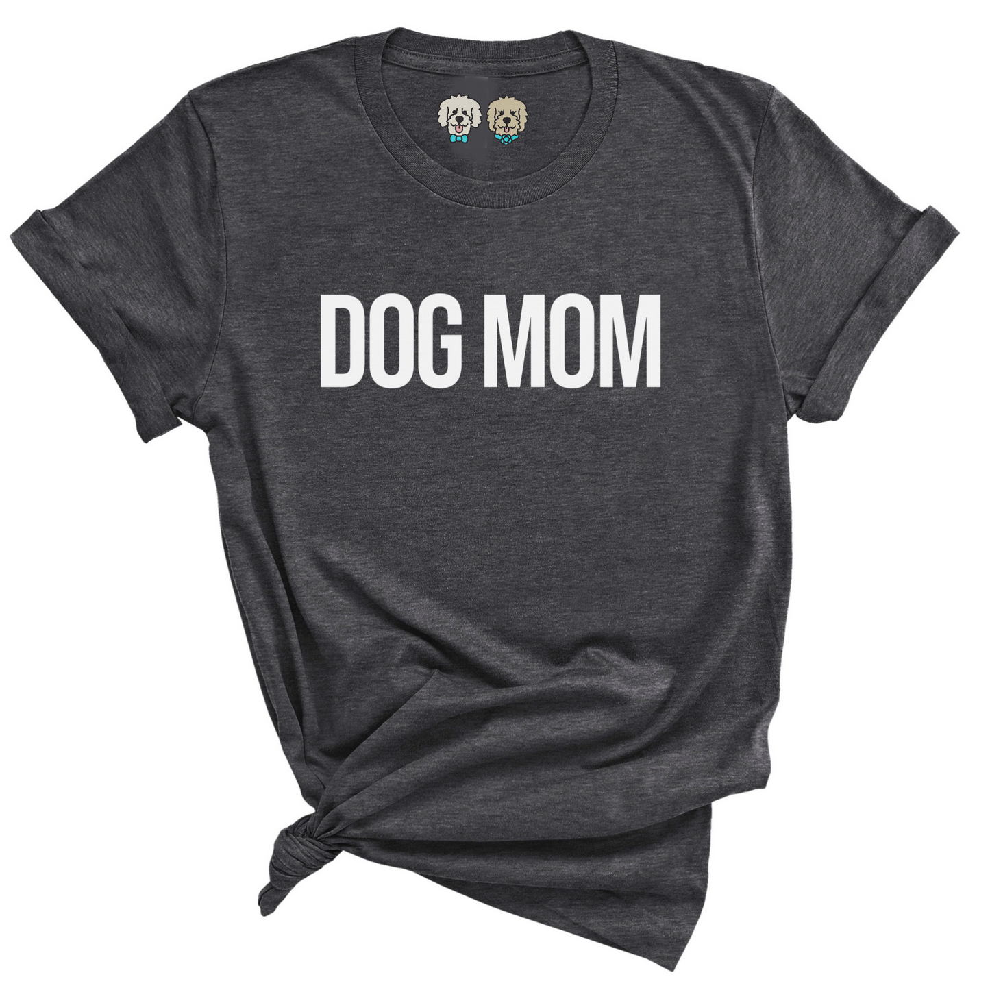 DOG MOM -  CHARCOAL TSHIRT